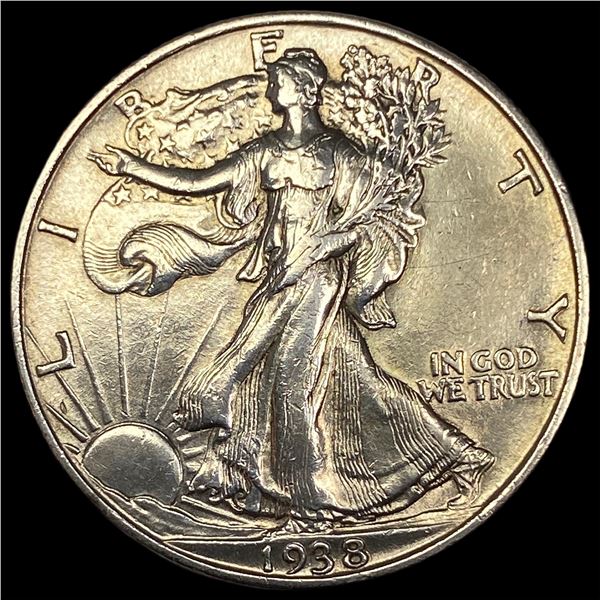 1938 Silver Half Dollar Walking Liberty CLOSELY UNCIRCULATED