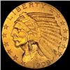 Image 1 : 1909 Indian Head Half Eagle $5 Gold CLOSELY UNCIRCULATED