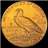 Image 2 : 1909 Indian Head Half Eagle $5 Gold CLOSELY UNCIRCULATED