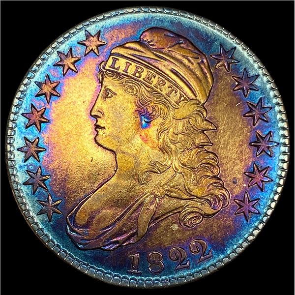1822 Capped Bust Half Dollar 50C CLOSELY UNCIRCULATED