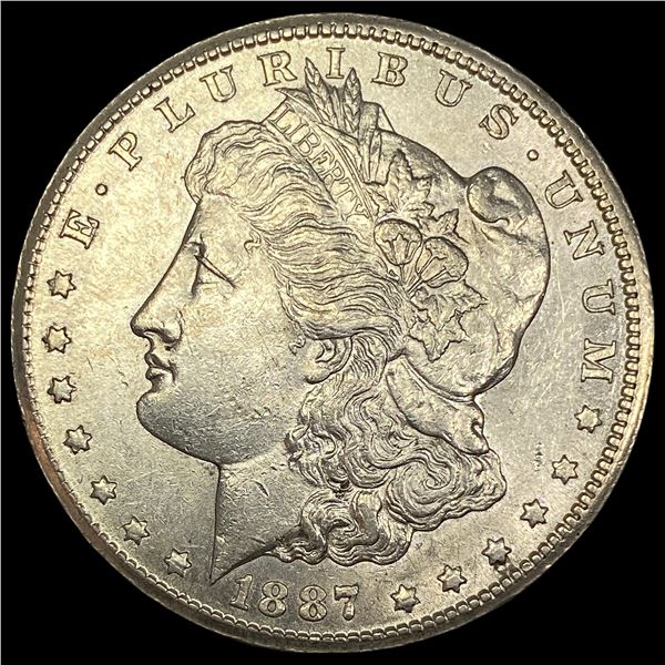 1887-S Silver Morgan Dollar CHOICE AU