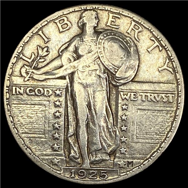 1925-S Silver Standing Liberty Quarter NEARLY UNCIRCULATED