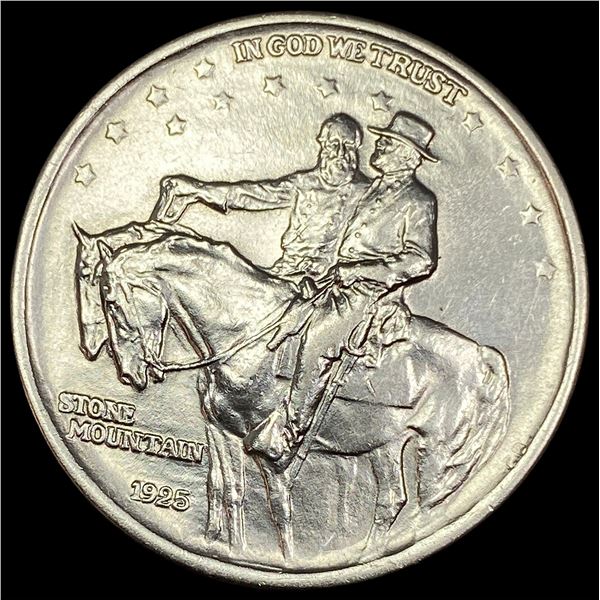 1925 Silver Half Dollar Stone Mountain CLOSELY UNCIRCULATED