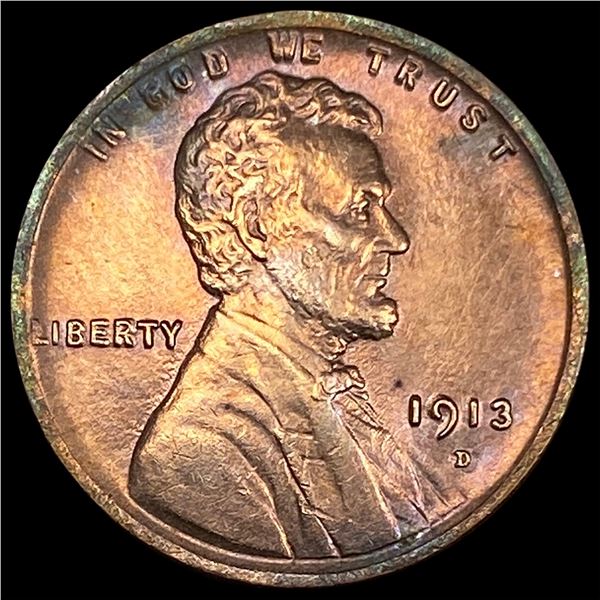 1913-D Bronze Lincoln Wheat Cent UNCIRCULATED