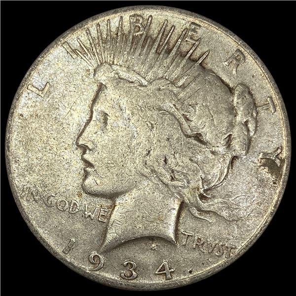 1934 Peace Silver Dollar ABOUT UNCIRCULATED