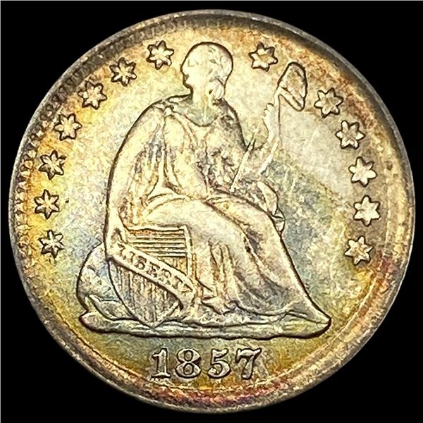 1857 Seated Liberty Half Dime CLOSELY UNCIRCULATED