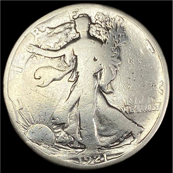 1921-S Silver Half Dollar Walking Liberty NICELY CIRCULATED