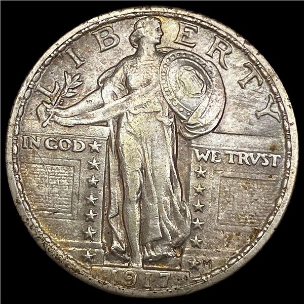 1917 Type 1 Standing Liberty Quarter CLOSELY UNCIRCULATED