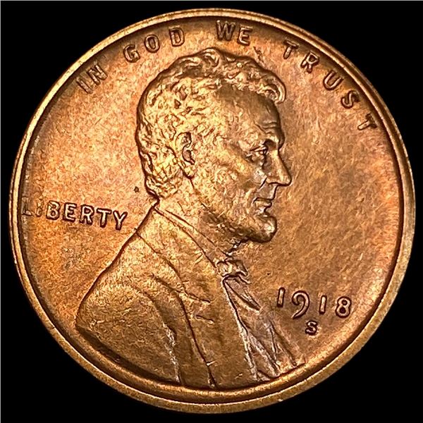 1918-S Lincoln Wheat Cent CLOSELY UNCIRCULATED