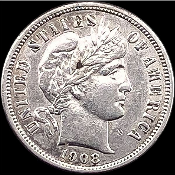 1908-S Silver Barber Dime CLOSELY UNCIRCULATED
