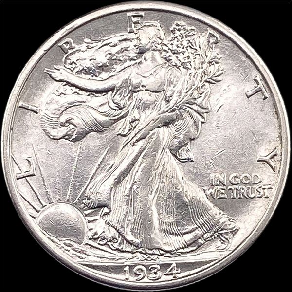1934 Silver Half Dollar Walking Liberty CLOSELY UNCIRCULATED