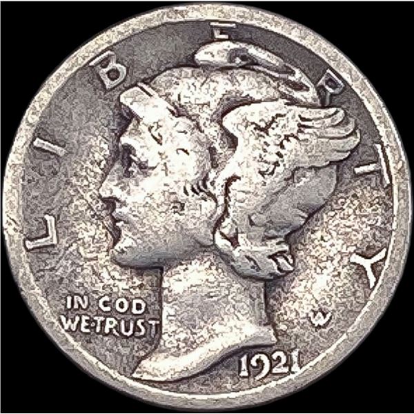 1921 Silver Mercury Dime LIGHTLY CIRCULATED