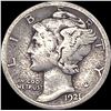 Image 1 : 1921 Silver Mercury Dime LIGHTLY CIRCULATED