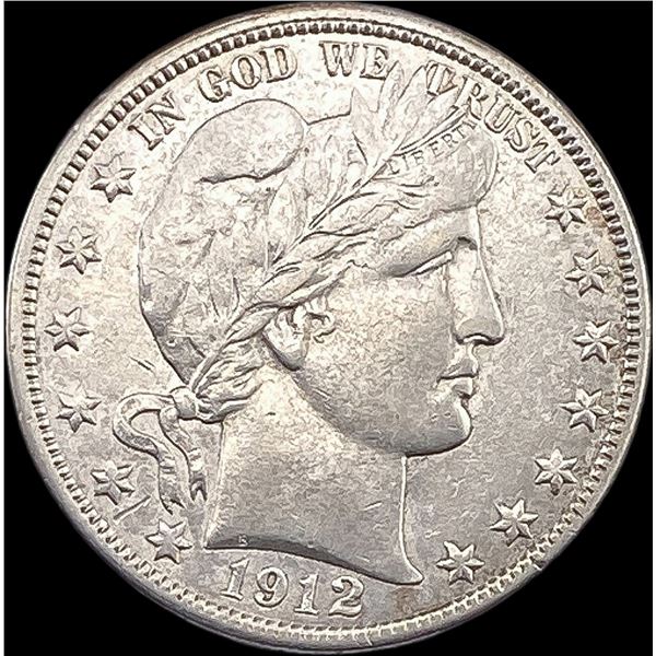 1912 Barber Half Dollar CLOSELY UNCIRCULATED