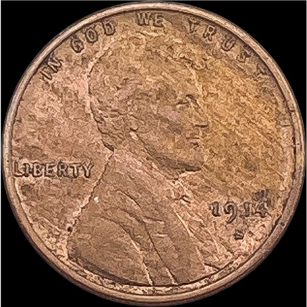 1914-S Lincoln Wheat Cent CLOSELY UNCIRCULATED