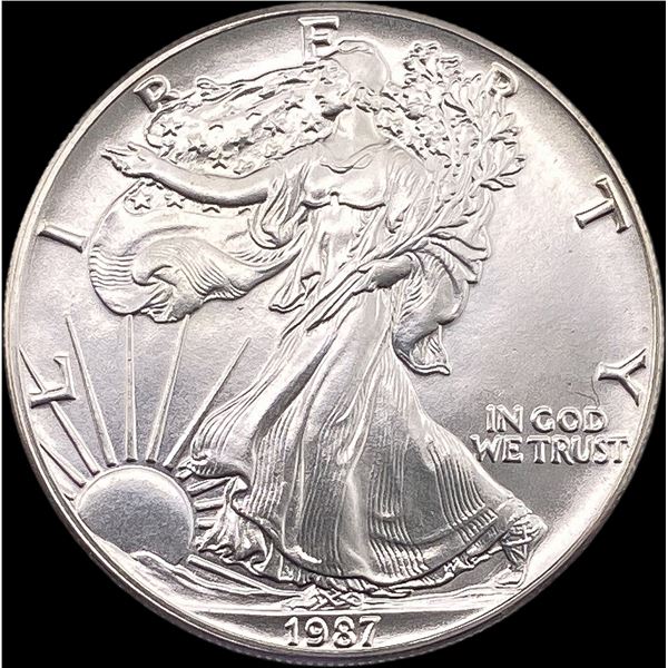 1987 1 oz Silver American Eagle $1 SUPERB GEM BU