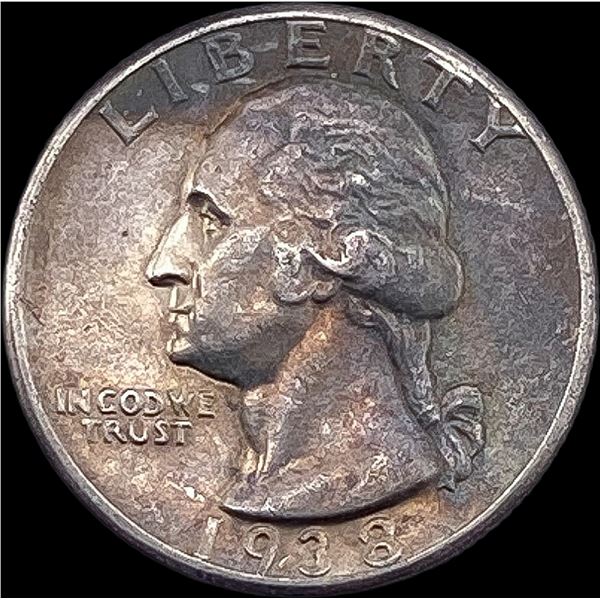 1938 Silver Washington Quarter CLOSELY UNCIRCULATED