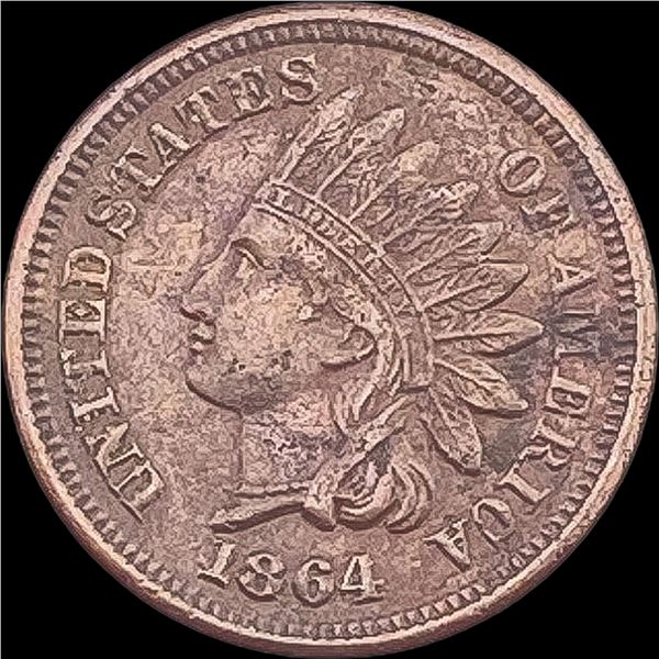 1864 Bronze Indian Head Cent NEARLY UNCIRCULATED