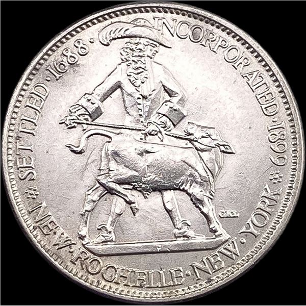 1938 Silver New Rochelle Half Dollar CHOICE BU