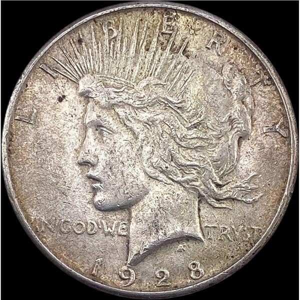 1928-S Silver Peace Dollar CLOSELY UNCIRCULATED