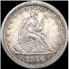 Image 1 : 1844-O Silver Seated Liberty Quarter CLOSELY UNCIRCULATED
