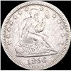 Image 1 : 1856-O Silver Seated Liberty Quarter LIGHTLY CIRCULATED