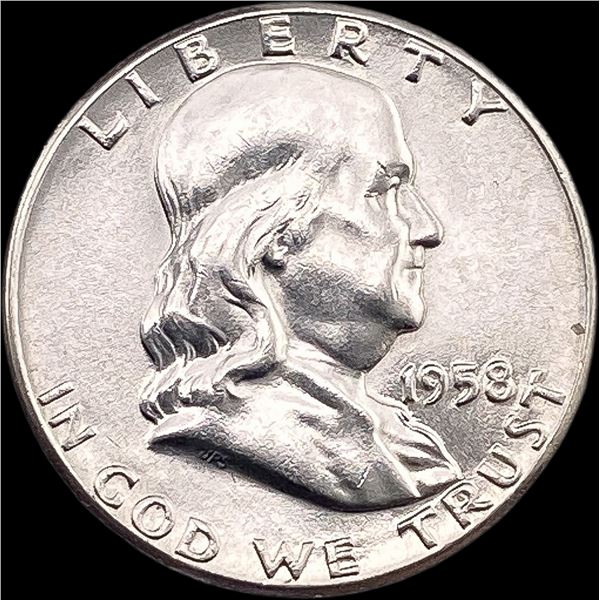 1958-D Silver Half Dollar Franklin CHOICE BU