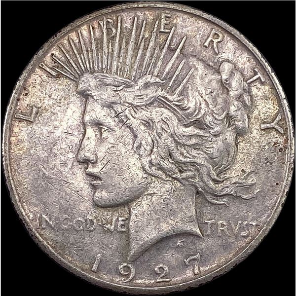 1927 Silver Peace Dollar NEARLY UNCIRCULATED