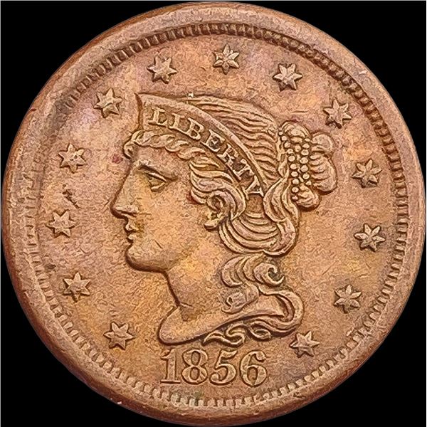 1856 Braided Hair Large Cent CLOSELY UNCIRCULATED