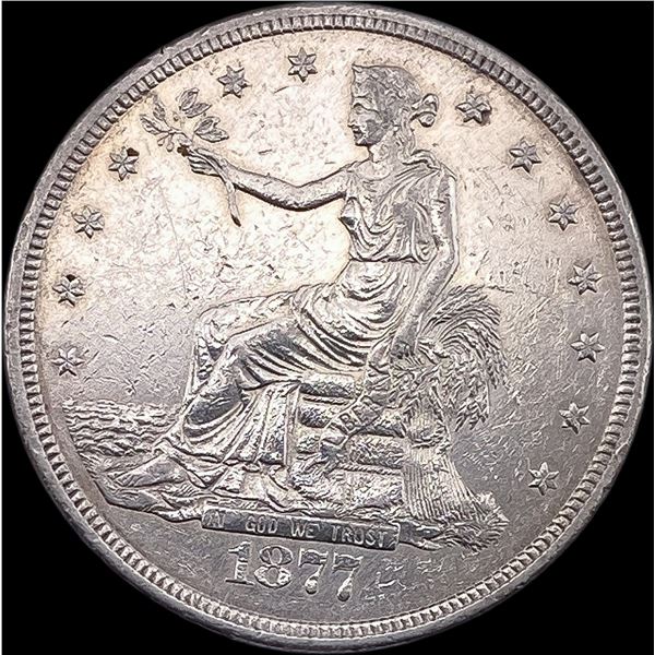 1877-S Silver Trade Dollar NEARLY UNCIRCULATED