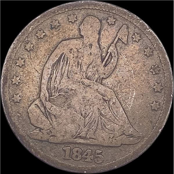 1845-O Silver Half Dollar (Seated Liberty) NICELY CIRCULATED