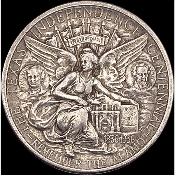 1934 Silver Texas Independence Centennial Half Dollar NEARLY UNCIRCULATED