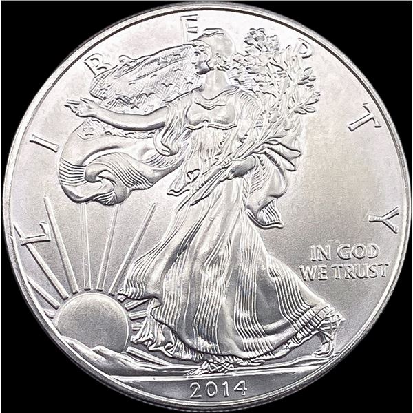 2014 1 oz Silver American Eagle $1 SUPERB GEM BU