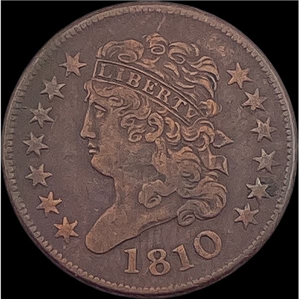 1810 Classic Head Half Cent NEARLY UNCIRCULATED