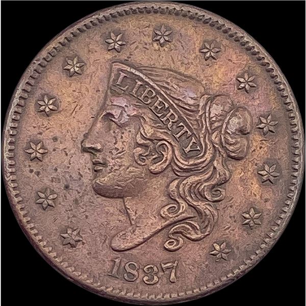 1837 Coronet Head Large Cent CLOSELY UNCIRCULATED