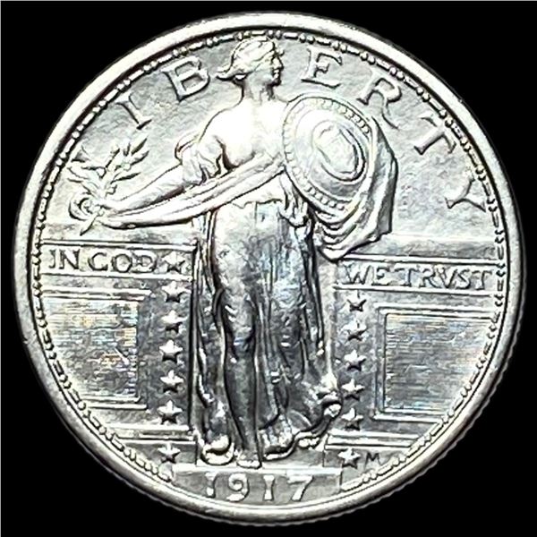 1917 Type 1 Standing Liberty Quarter CLOSELY UNCIRCULATED