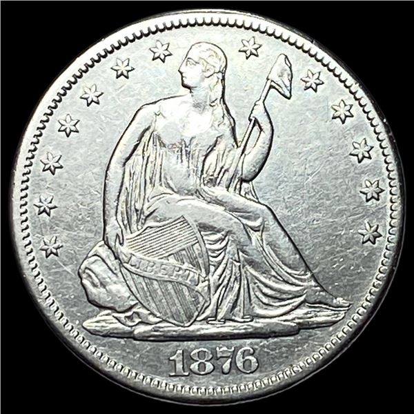 1876-CC Silver Half Dollar CLOSELY UNCIRCULATED