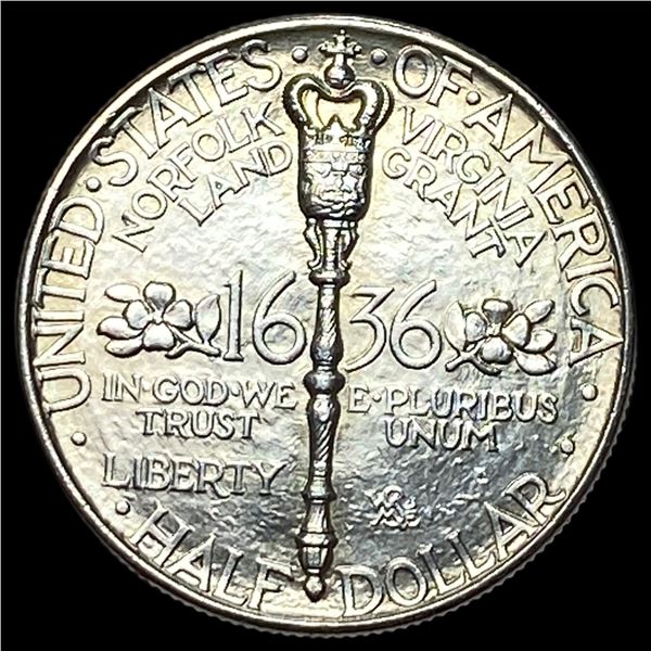 1936 Norfolk Bicentennial Silver Half Dollar CHOICE BU