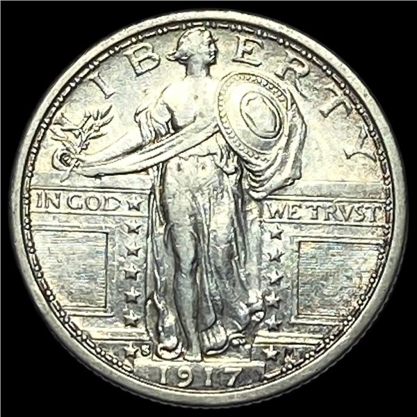 1917-S Silver Standing Liberty Quarter CLOSELY UNCIRCULATED