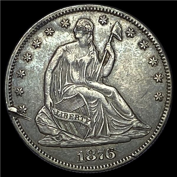 1876 Seated Liberty Half Dollar NEARLY UNCIRCULATED