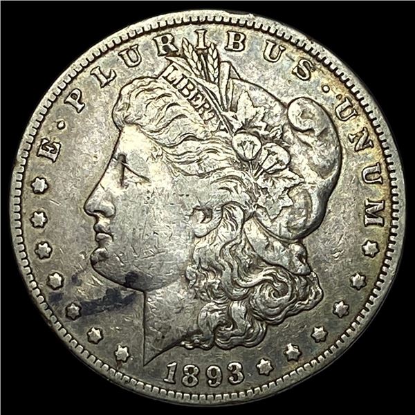 1893-CC Silver Morgan Dollar LIGHTLY CIRCULATED