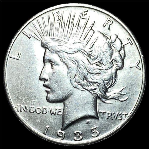 1935 Silver Peace Dollar CLOSELY UNCIRCULATED