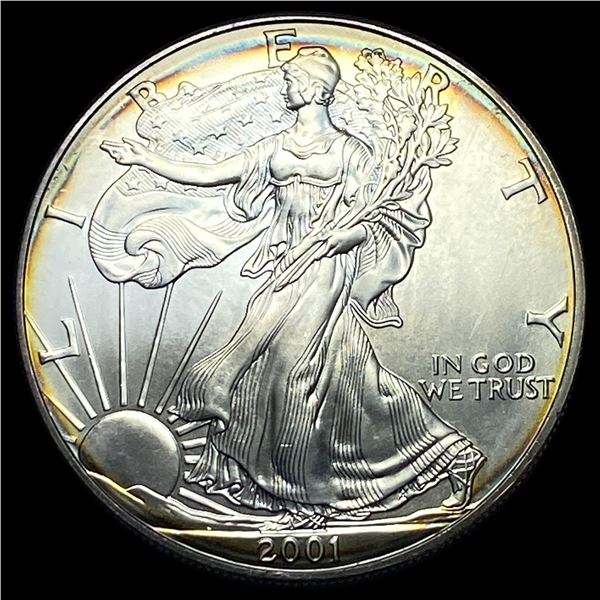 2001 1 oz Silver American Eagle $1 SUPERB GEM BU
