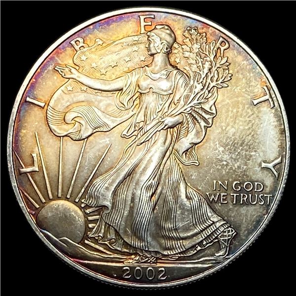2002 1 oz Silver American Eagle $1 SUPERB GEM BU