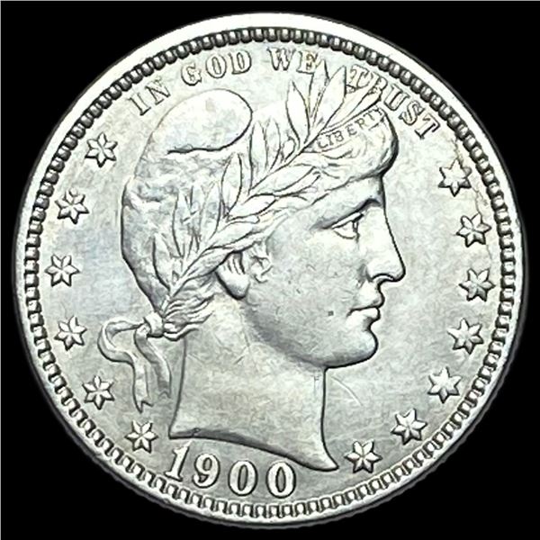 1900-O Silver Barber Quarter CLOSELY UNCIRCULATED