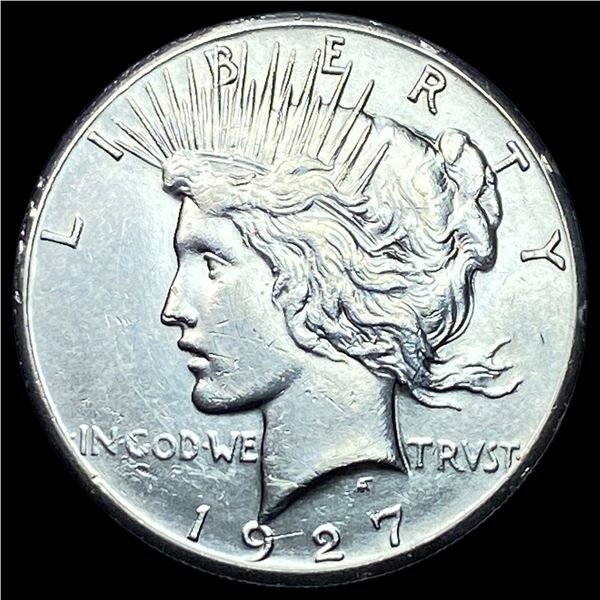1927-S Silver Peace Dollar CHOICE AU