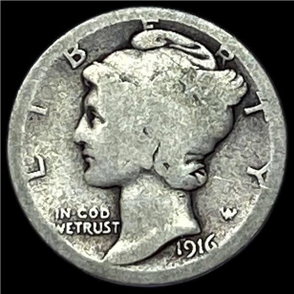 1916 Mercury Dime NICELY CIRCULATED