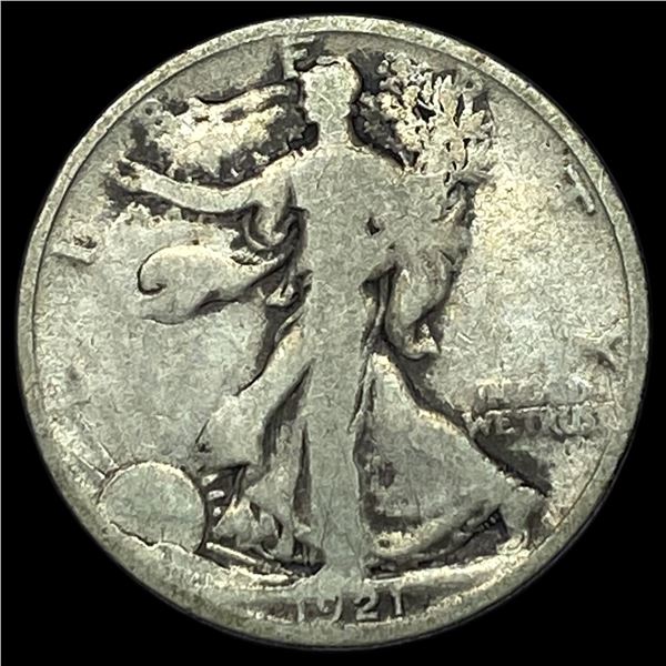 1921-S Silver Walking Liberty Half Dollar NICELY CIRCULATED