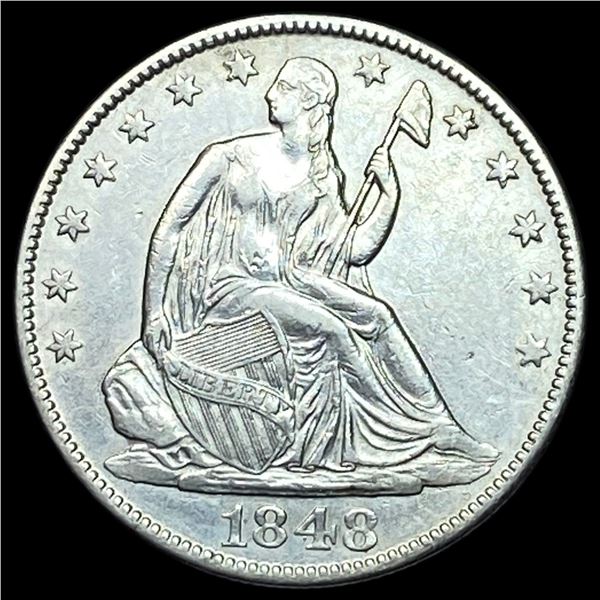 1848-O Silver Half Dollar CLOSELY UNCIRCULATED
