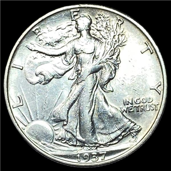 1937-S Silver Walking Liberty Half Dollar CLOSELY UNCIRCULATED